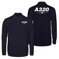 Thumbnail for Super Airbus A320 Designed Long Sleeve Polo T-Shirts (Double-Side)