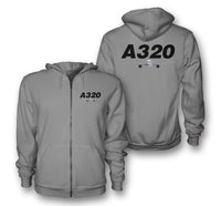 Thumbnail for Super Airbus A320 Designed Zipped Hoodies
