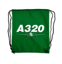 Thumbnail for Super Airbus A320 Designed Drawstring Bags