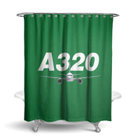 Thumbnail for Super Airbus A320 Designed Shower Curtains