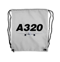 Thumbnail for Super Airbus A320 Designed Drawstring Bags