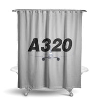Thumbnail for Super Airbus A320 Designed Shower Curtains