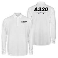 Thumbnail for Super Airbus A320 Designed Long Sleeve Polo T-Shirts (Double-Side)