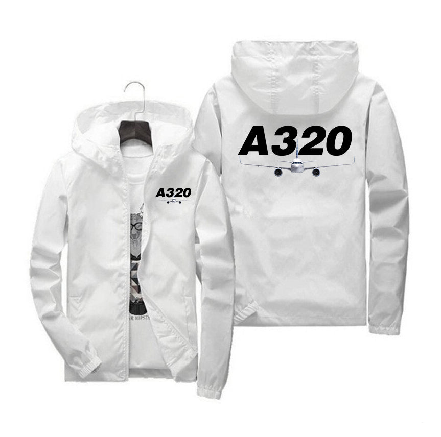 Super Airbus A320 Designed Windbreaker Jackets