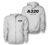 Thumbnail for Super Airbus A320 Designed Zipped Hoodies