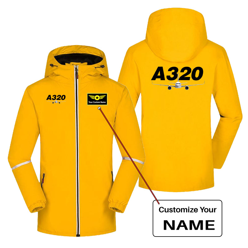 Super Airbus A320 Designed Rain Coats & Jackets
