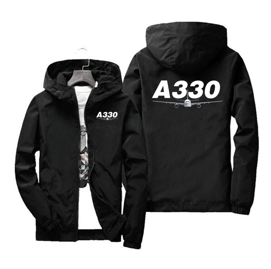 Super Airbus A330 Designed Windbreaker Jackets