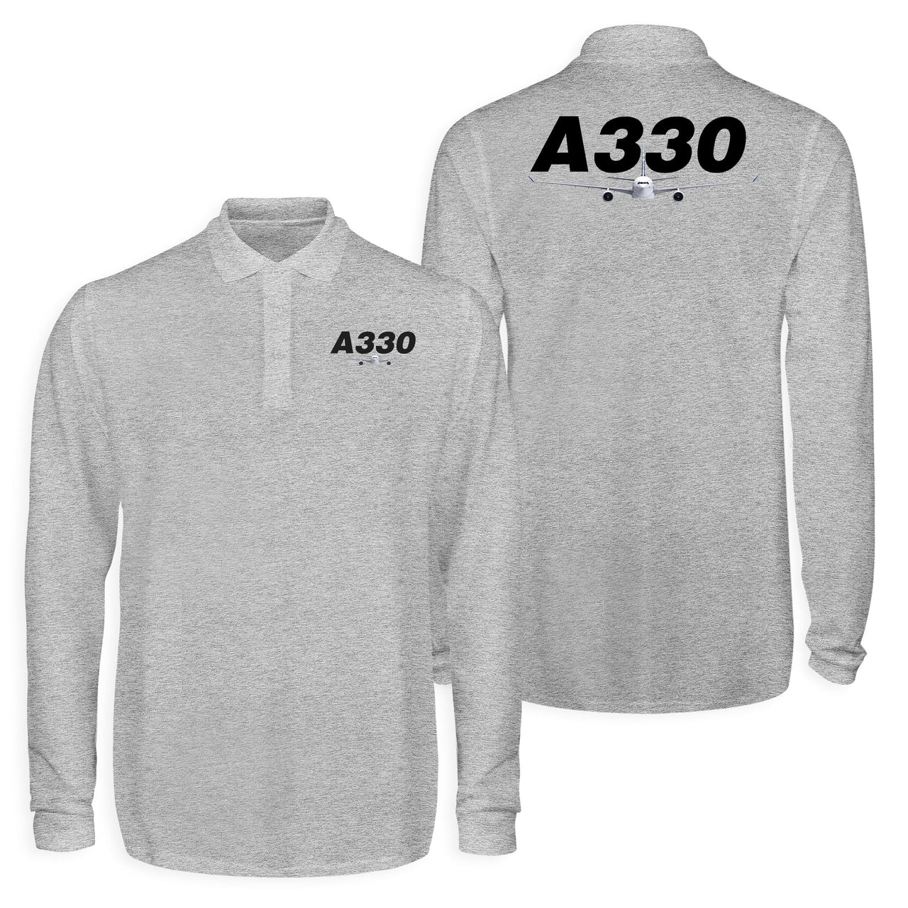 Super Airbus A330 Designed Long Sleeve Polo T-Shirts (Double-Side)