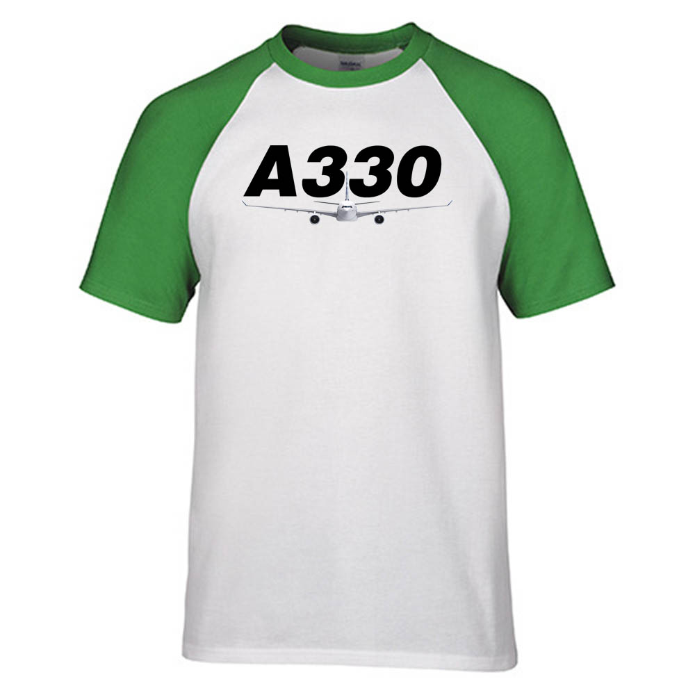 Super Airbus A330 Designed Raglan T-Shirts