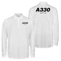 Thumbnail for Super Airbus A330 Designed Long Sleeve Polo T-Shirts (Double-Side)