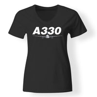 Thumbnail for Super Airbus A330 Designed V-Neck T-Shirts