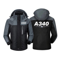 Thumbnail for Super Airbus A340 Designed Thick Winter Jackets