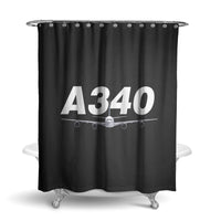 Thumbnail for Super Airbus A340 Designed Shower Curtains