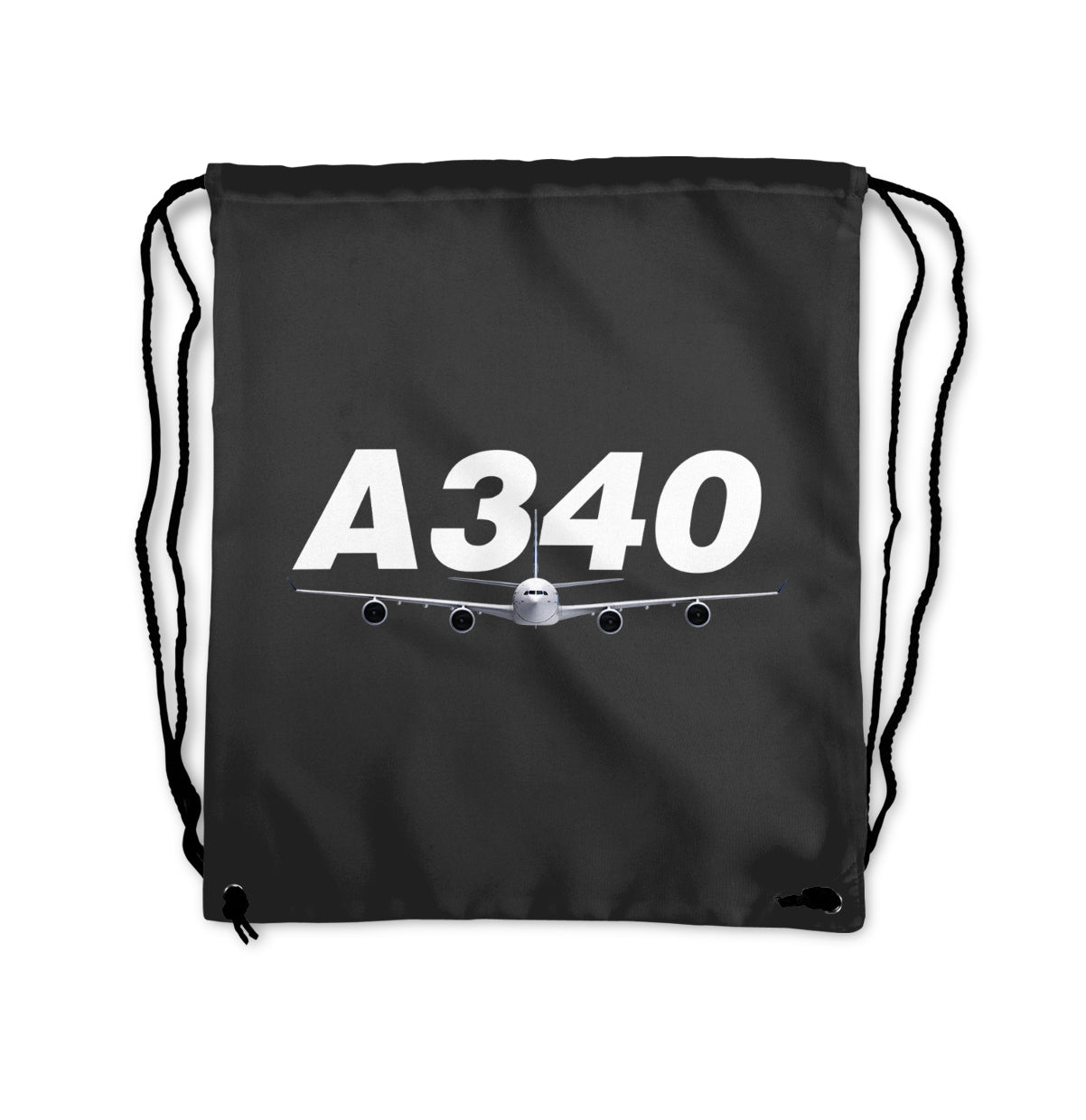 Super Airbus A340 Designed Drawstring Bags