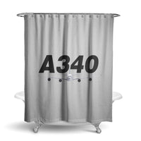 Thumbnail for Super Airbus A340 Designed Shower Curtains