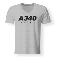 Thumbnail for Super Airbus A340 Designed V-Neck T-Shirts