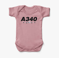 Thumbnail for Super Airbus A340 Designed Baby Bodysuits
