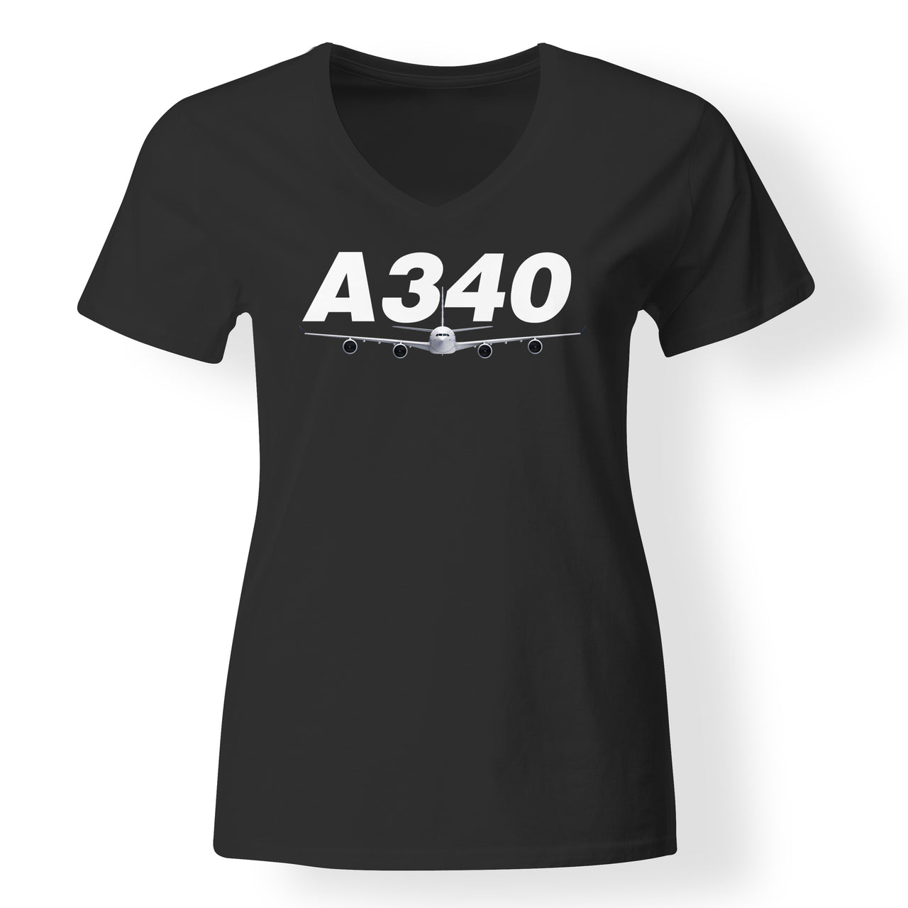 Super Airbus A340 Designed V-Neck T-Shirts