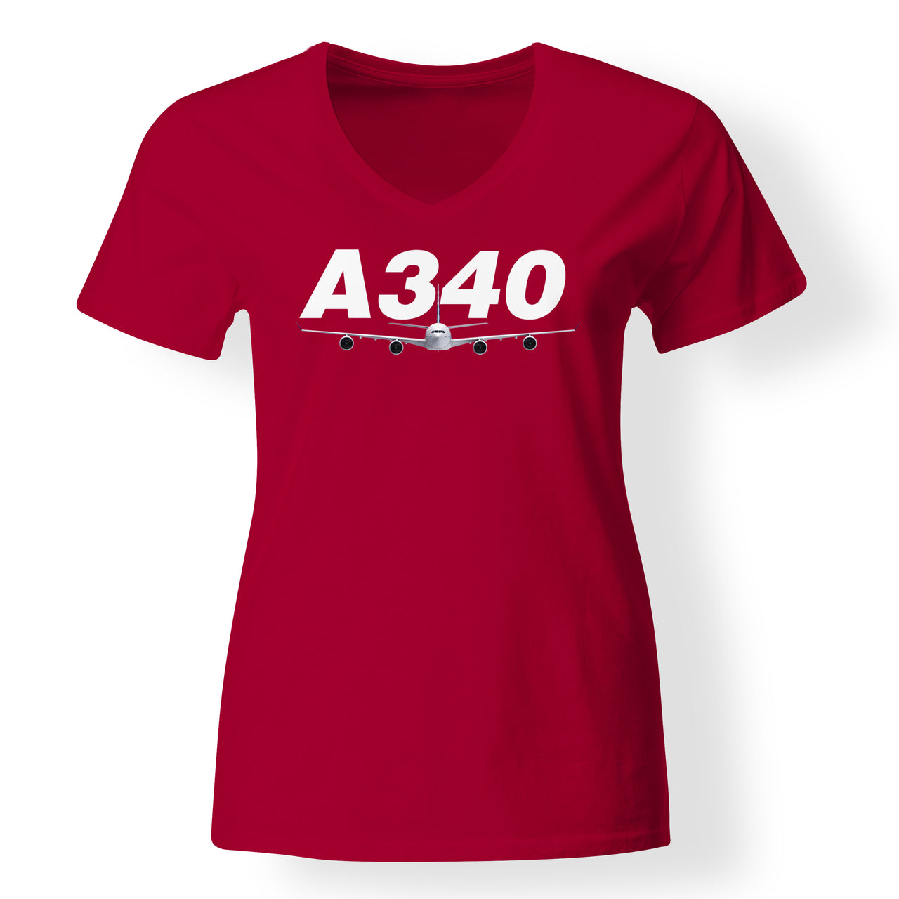 Super Airbus A340 Designed V-Neck T-Shirts