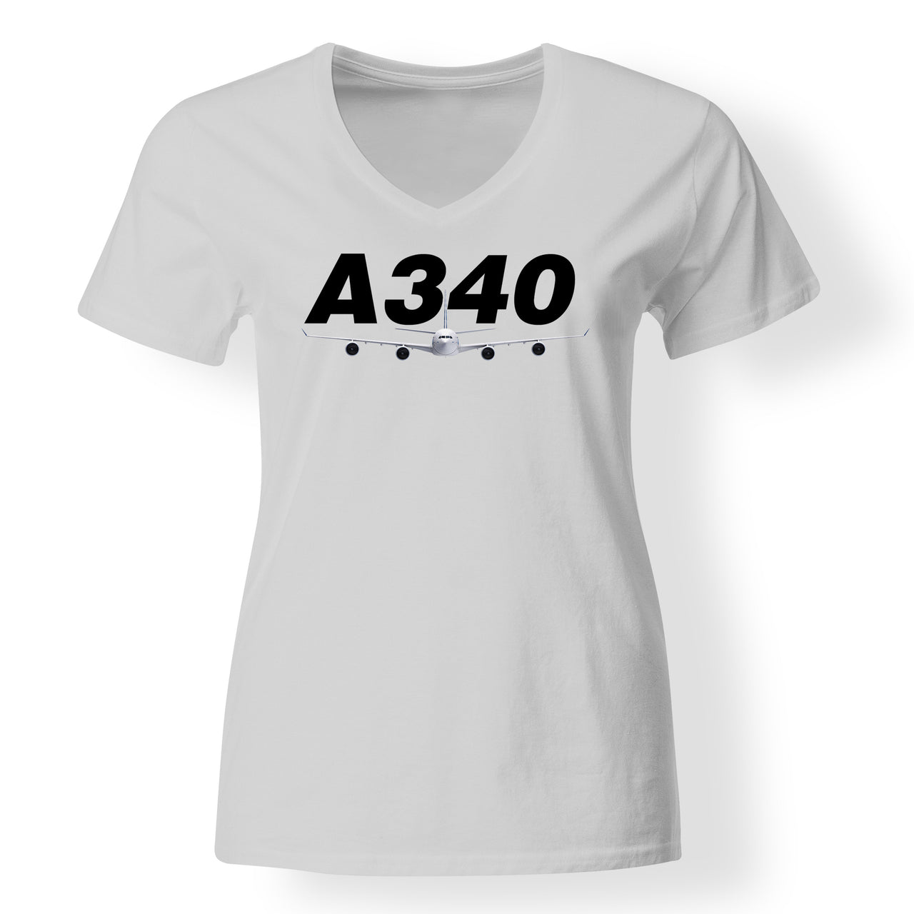 Super Airbus A340 Designed V-Neck T-Shirts