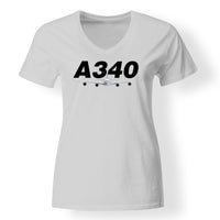 Thumbnail for Super Airbus A340 Designed V-Neck T-Shirts