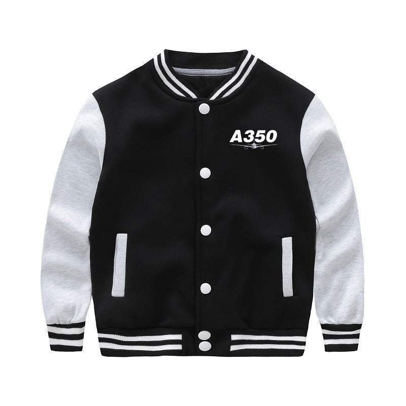 Super Airbus A350 Designed "CHILDREN" Baseball Jackets