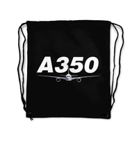 Thumbnail for Super Airbus A350 Designed Drawstring Bags