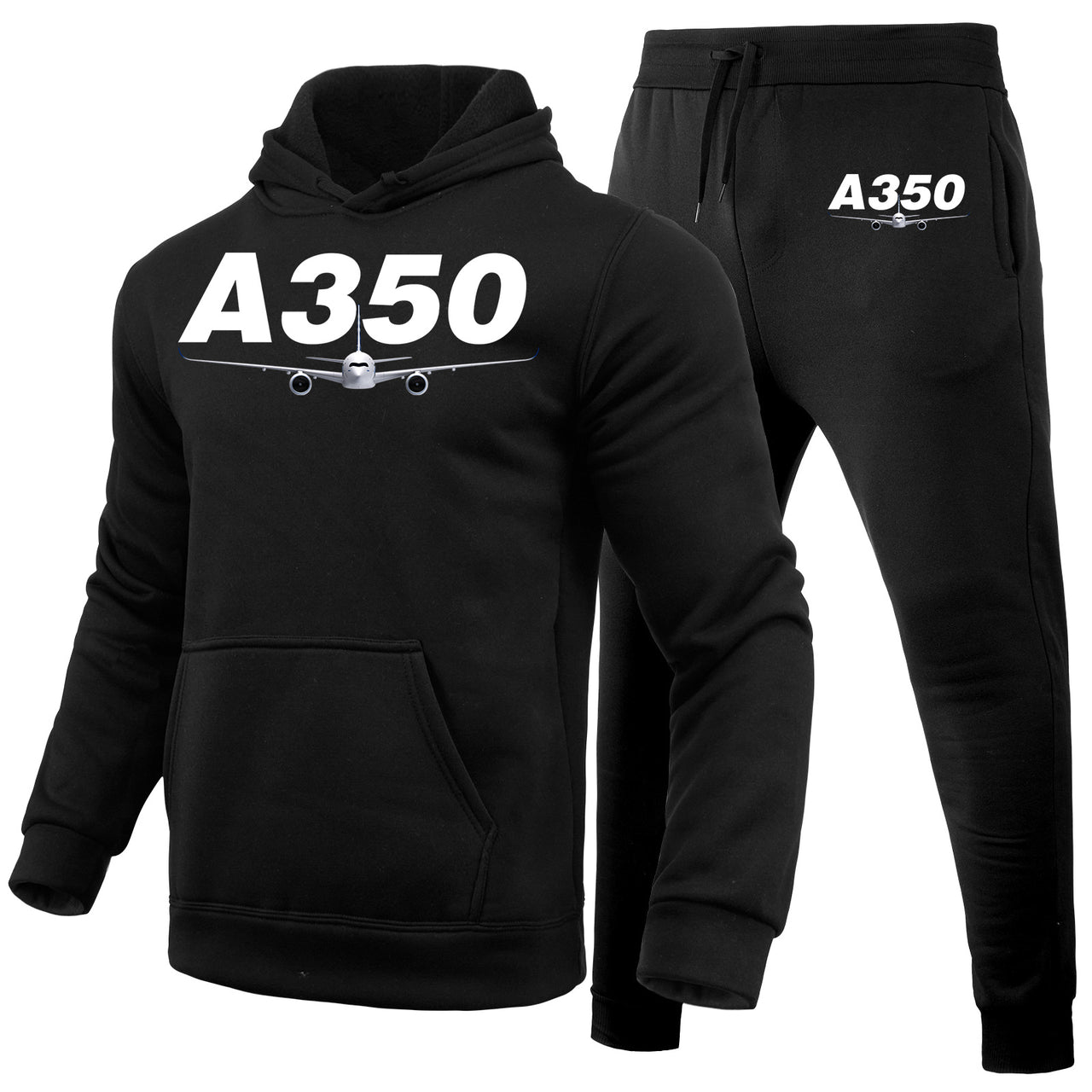 Super Airbus A350 Designed Hoodies & Sweatpants Set