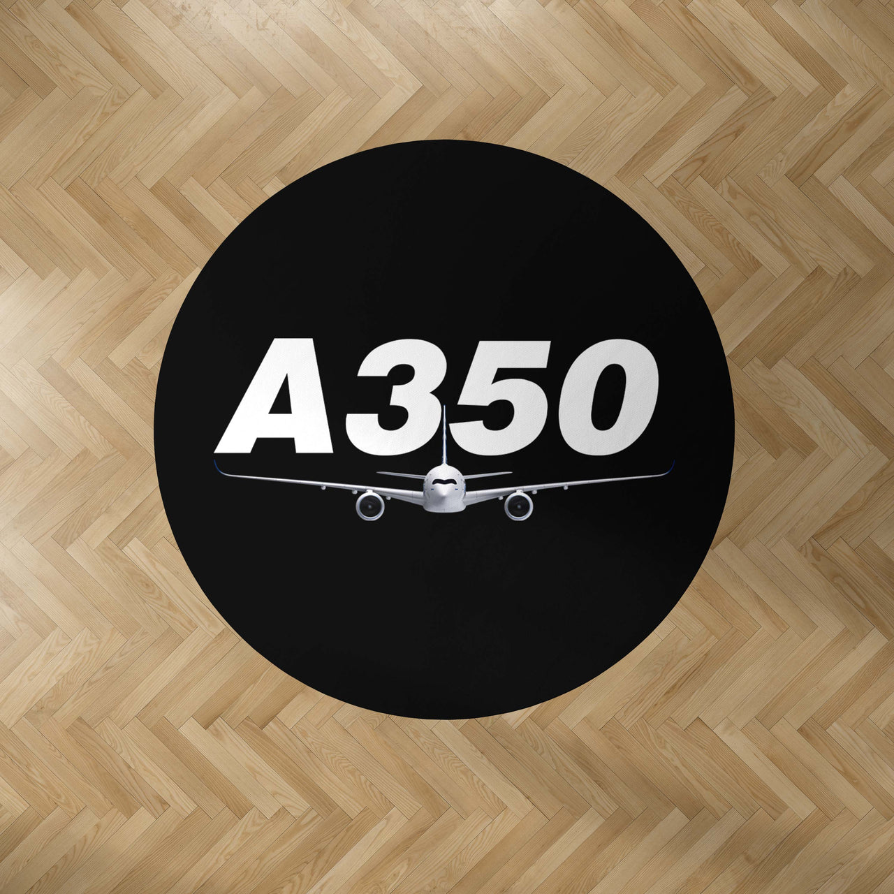 Super Airbus A350 Designed Carpet & Floor Mats (Round)