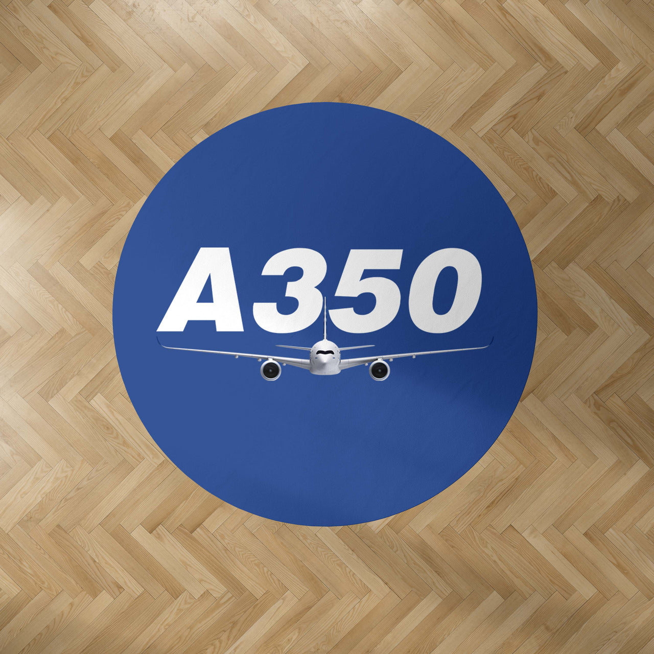 Super Airbus A350 Designed Carpet & Floor Mats (Round)