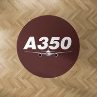 Thumbnail for Super Airbus A350 Designed Carpet & Floor Mats (Round)