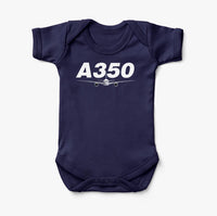 Thumbnail for Super Airbus A350 Designed Baby Bodysuits