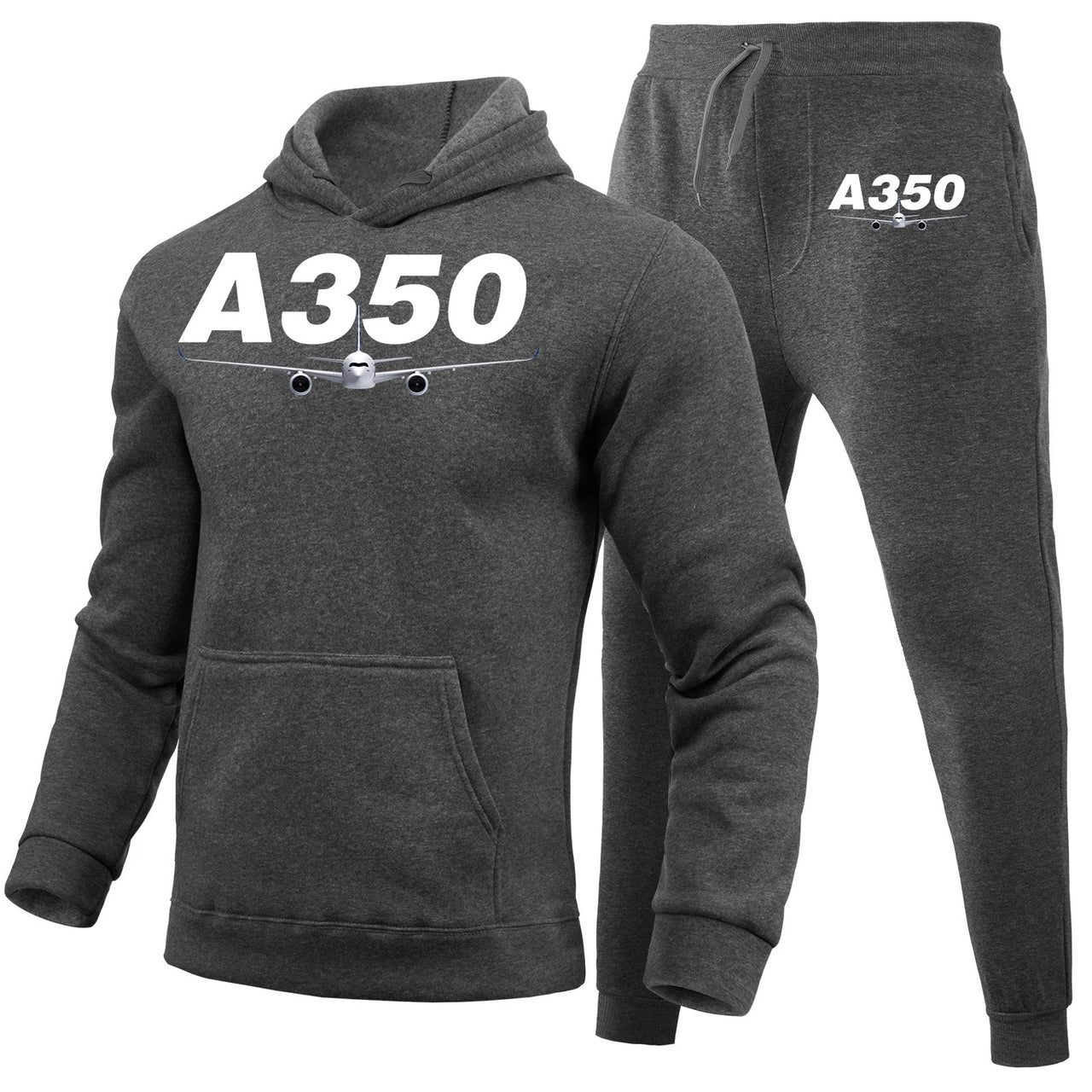 Super Airbus A350 Designed Hoodies & Sweatpants Set