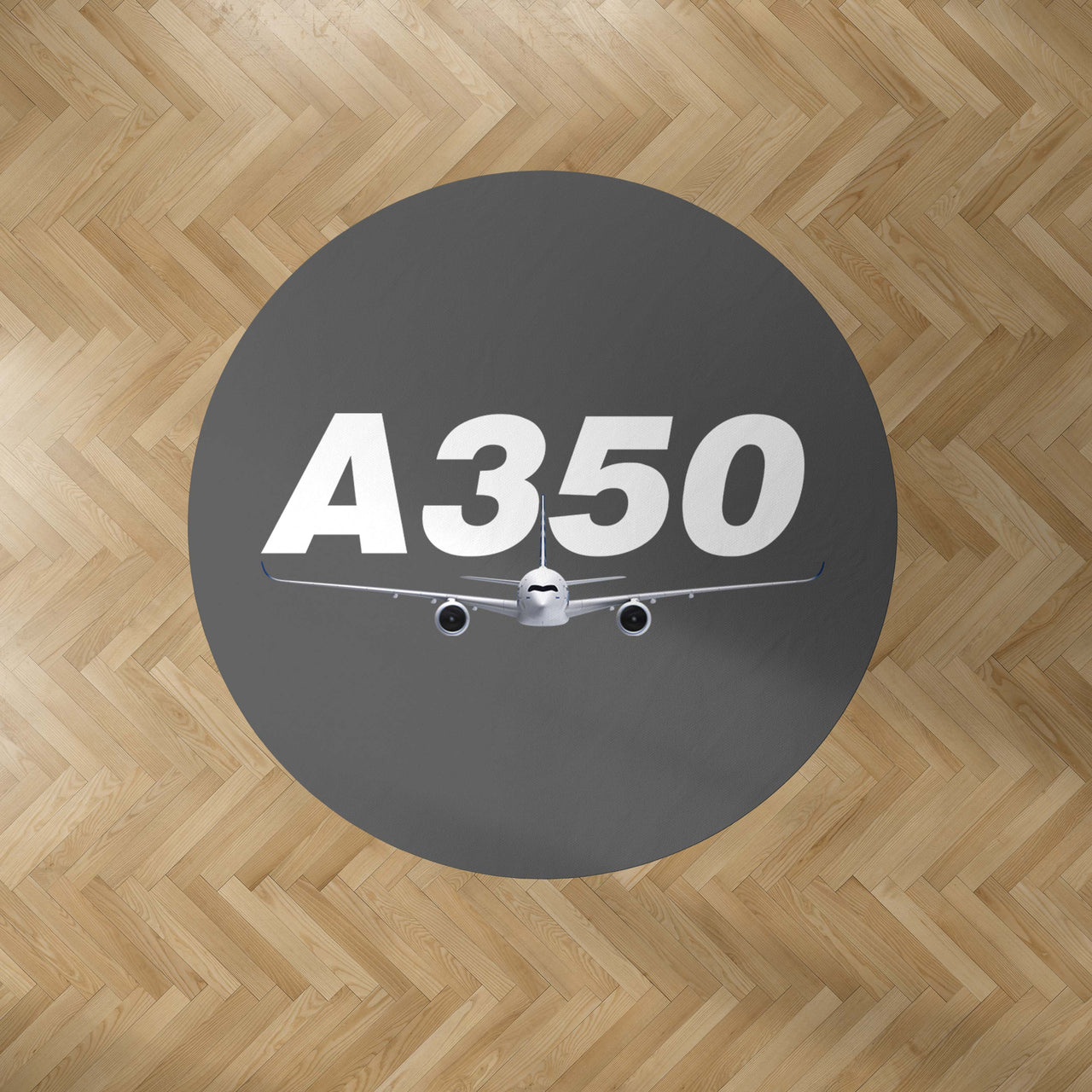 Super Airbus A350 Designed Carpet & Floor Mats (Round)