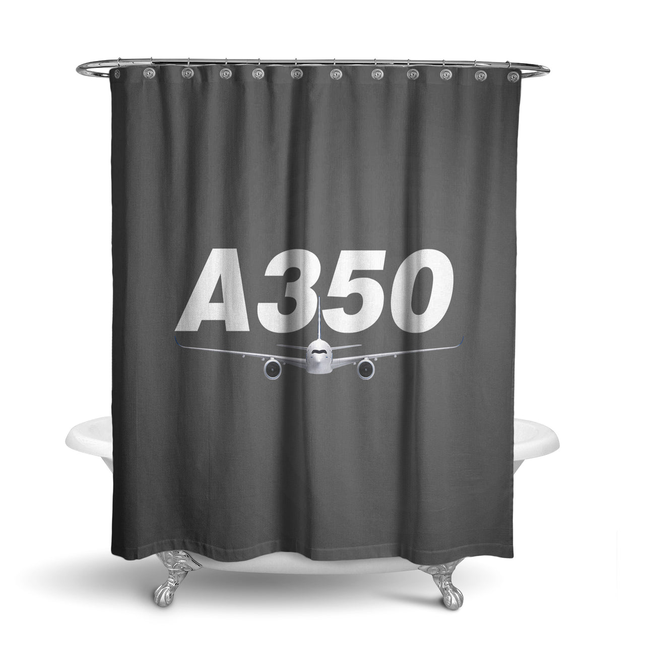 Super Airbus A350 Designed Shower Curtains