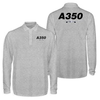 Thumbnail for Super Airbus A350 Designed Long Sleeve Polo T-Shirts (Double-Side)
