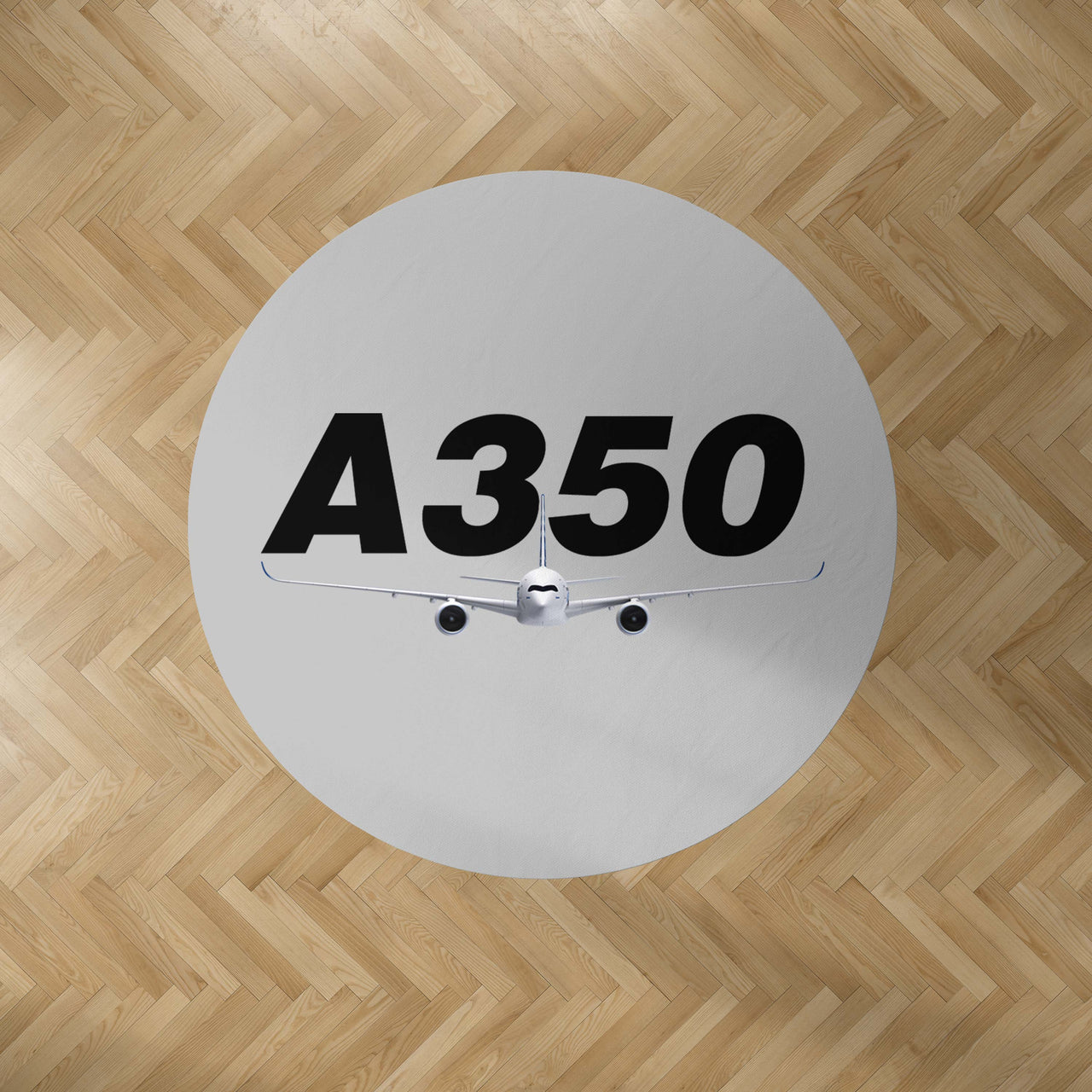 Super Airbus A350 Designed Carpet & Floor Mats (Round)