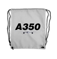 Thumbnail for Super Airbus A350 Designed Drawstring Bags