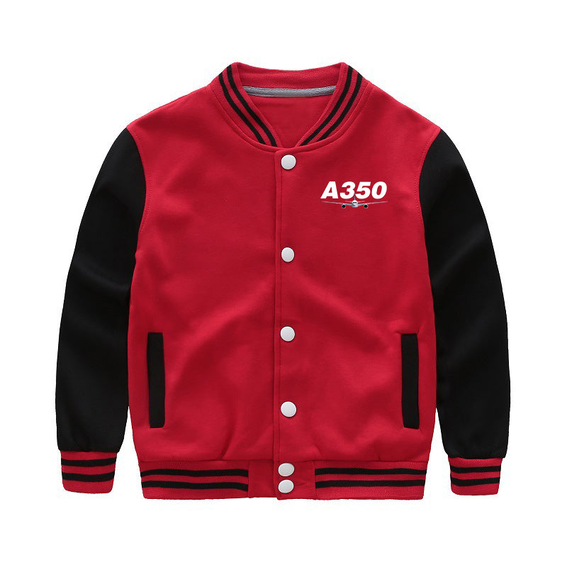 Super Airbus A350 Designed "CHILDREN" Baseball Jackets