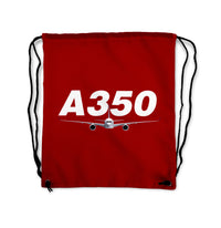 Thumbnail for Super Airbus A350 Designed Drawstring Bags
