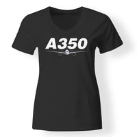 Thumbnail for Super Airbus A350 Designed V-Neck T-Shirts