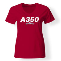 Thumbnail for Super Airbus A350 Designed V-Neck T-Shirts