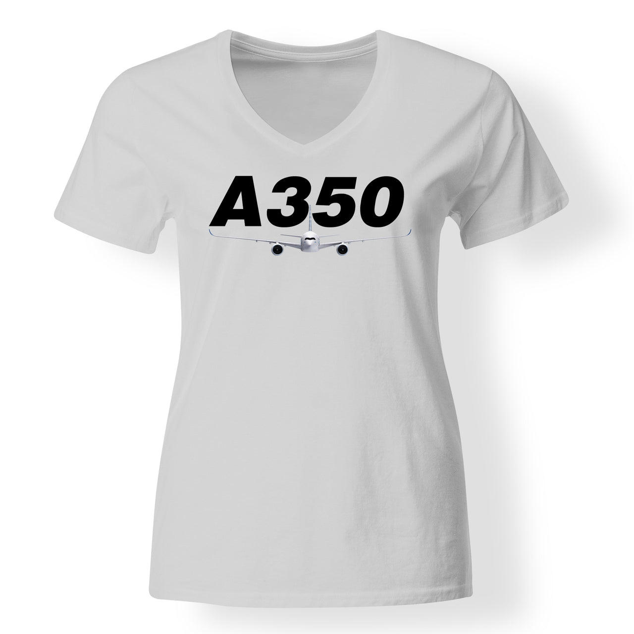 Super Airbus A350 Designed V-Neck T-Shirts