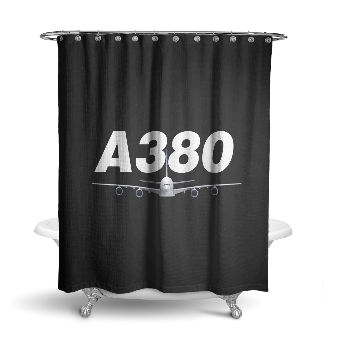 Super Airbus A380 Designed Shower Curtains