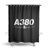 Thumbnail for Super Airbus A380 Designed Shower Curtains
