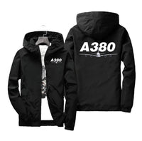 Thumbnail for Super Airbus A380 Designed Windbreaker Jackets