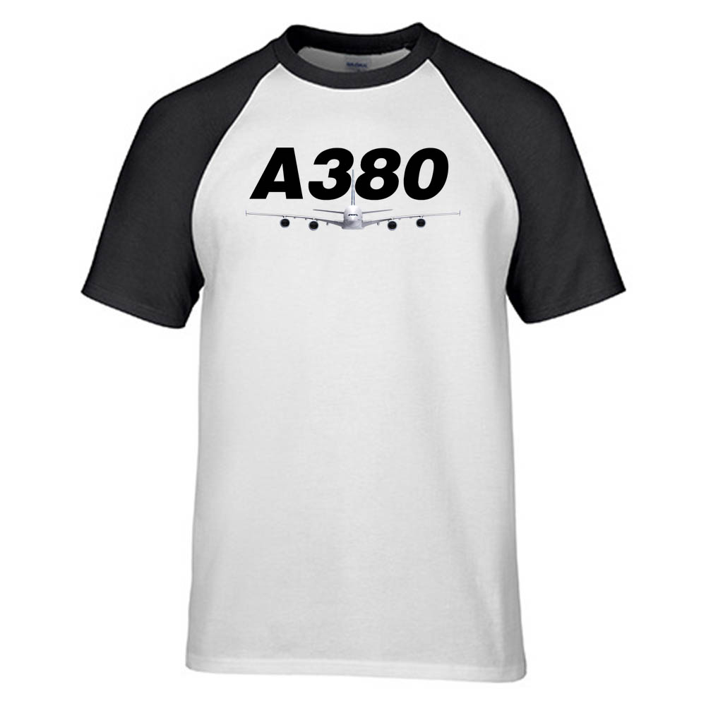 Super Airbus A380 Designed Raglan T-Shirts