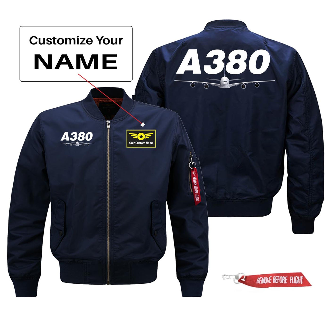 Super Airbus A380 Designed Pilot Jackets (Customizable)