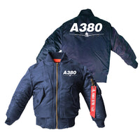 Thumbnail for Super Airbus A380 Designed Children Bomber Jackets