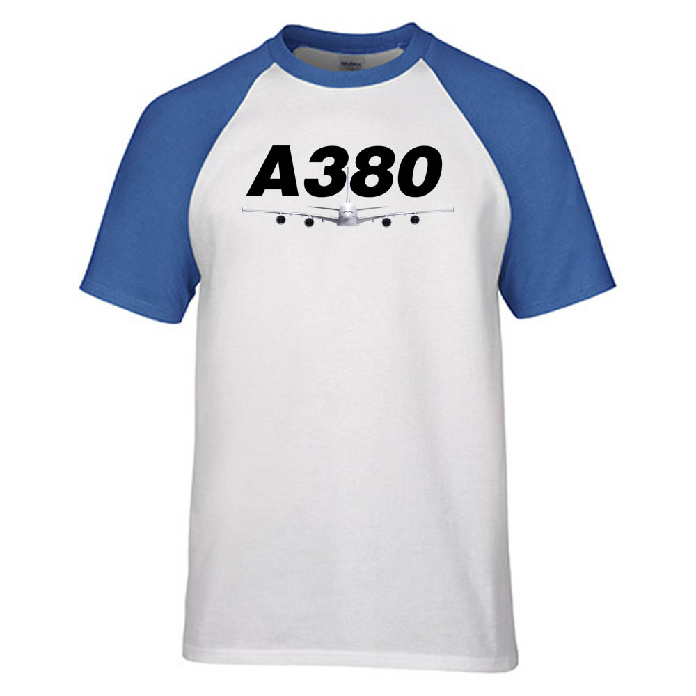 Super Airbus A380 Designed Raglan T-Shirts